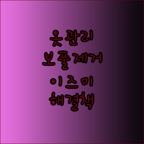 옷 관리 고민 끝! 이즈미 보풀제거기가 선사하는 완벽한 해결책..
