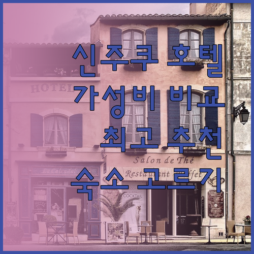 신주쿠 워싱턴 호텔 vs 호텔 그레이스리 신주쿠 vs 호텔 빌라 폰테누 가야바초 비교분석!
