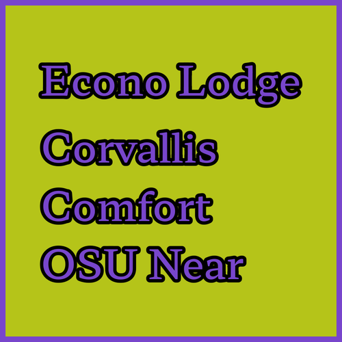 Econo Lodge Corvallis.. Convenient Comfort Near Oregon State University
