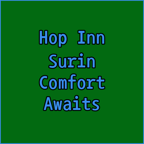 Discover Hop Inn Surin! A Comfortable Stay Awaits..