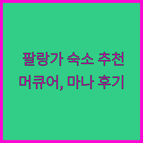 팔랑가 숙소 고민 끝! 머큐어, 마나 스위트, 암스테르담 플라자 호텔 후기 총정리