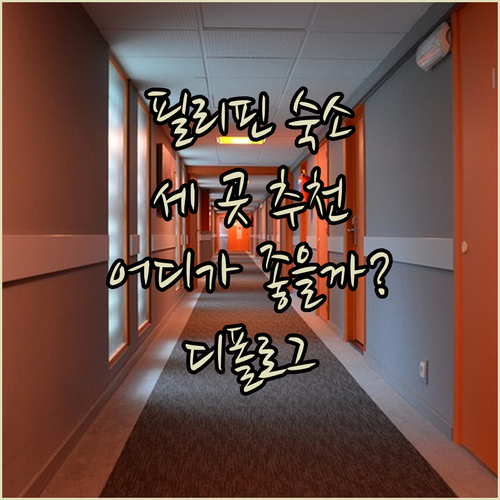 필리핀 디폴로그 숙소 추천 세 곳 관달란 하우스 B&S 오키드 스위트 안토니오스 펜션 하우스 어디가 좋을까?