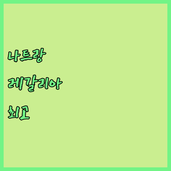 나트랑 레갈리아 골드 호텔 숙박 후기 시내 중심에서 즐기는 완벽한 휴가