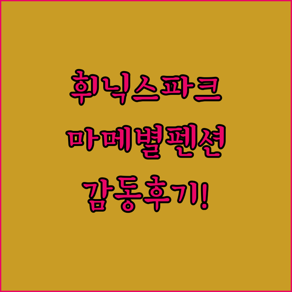 휘닉스파크 스노우보드 여행객 필독! 평창 마메별펜션, 깨끗함과 친절함에 감동!