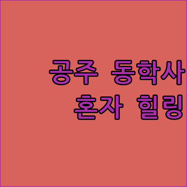 공주 동학사, J2 무인호텔 완벽 분석! 혼자만의 힐링 여행, 어때요?