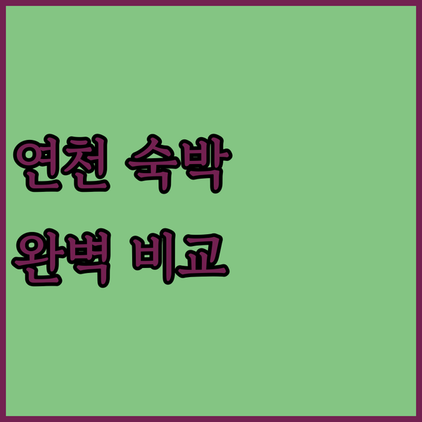 연천 숙박 가이드 미라클, 한탄강, 씨엘 모텔 완벽 비교 분석!