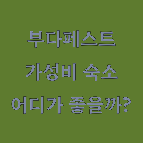 부다페스트 가성비 숙소 MP 호스텔 vs 4성급 호텔 헝가리 시티 센터, 인터시티 호텔 선택은?