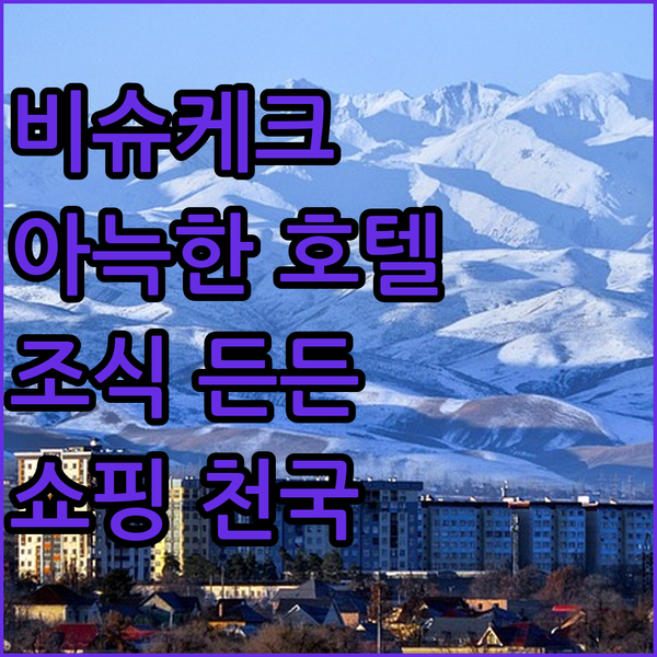 비슈케크 ‘아늑한 호텔’, 깨끗함과 푸짐한 조식! 오쉬 바자르 쇼핑까지 완벽하게!