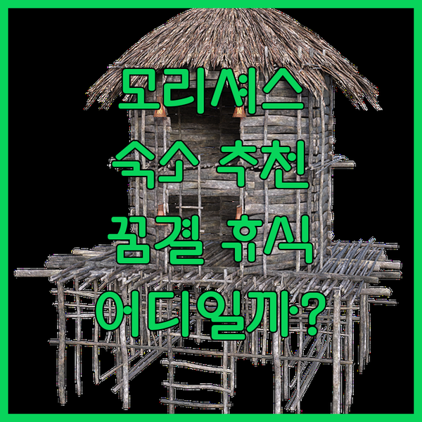 꿈결 같은 모리셔스 숙소 추천 오직 당신만을 위한 완벽한 휴식처는 어디일까요?