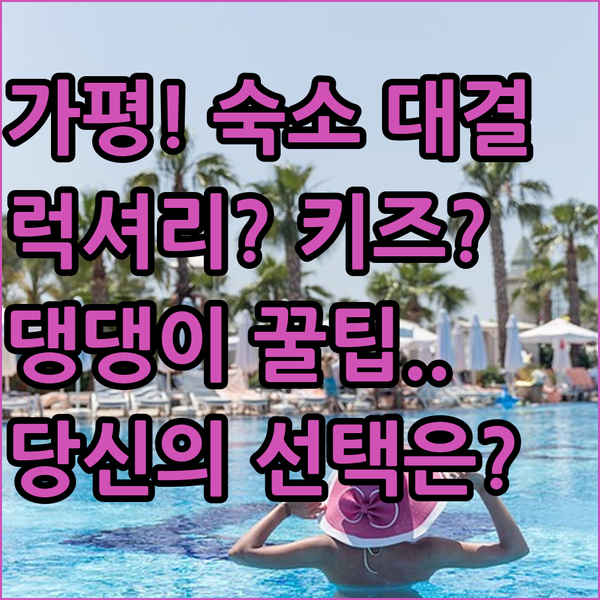 가평 숙소 대결 럭셔리 풀빌라 키즈 펜션 반려견 펜션 당신의 선택은