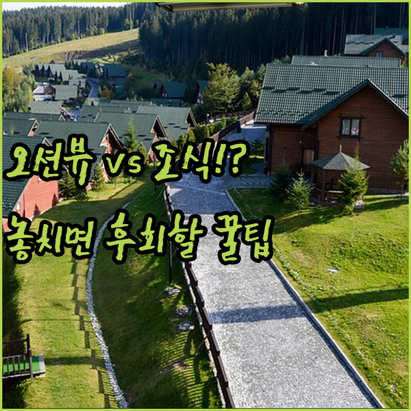 압도적 오션뷰 루벤스 VS 무료 조식 신축 웨이브 사천 호텔 특급 비교