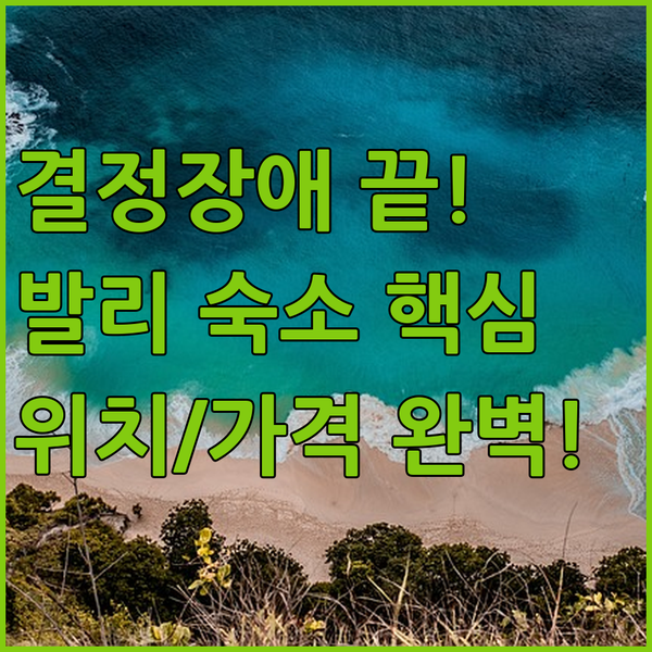 발리 숙소 결정장애 구원 위치와 가격대별 안다즈 알로프트 쉐라톤 완벽 추천