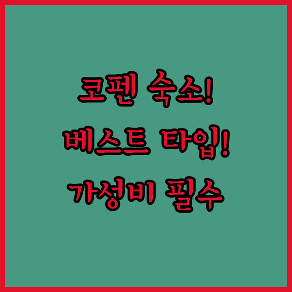 가성비 가족여행 혼자 여행 코펜하겐 숙소 타입별 베스트 선택법