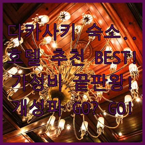 다카사키 여행 목적별 호텔 추천 비즈니스 가성비 개성 당신의 선택은