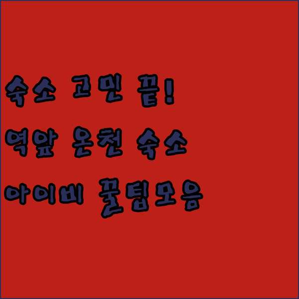 구라시키 여행 숙소 고민 해결 역 앞 온천부터 아이비 스퀘어까지